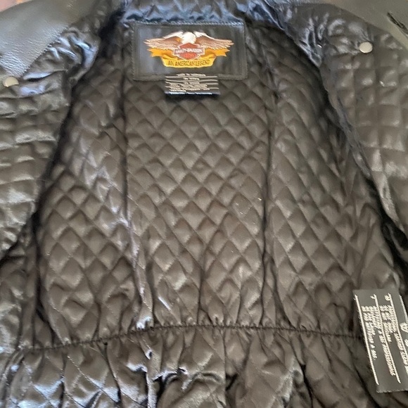 Women's Harley Davidson Leather Jacket Small - Picture 10 of 14